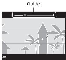 NIKON COOLPIX L830 - Déplacez l'appareil photo dans l'une des quatre directions jusqu'à ce que l'indicateur du guide attaigne l'extrémité. - 1