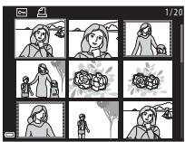 NIKON COOLPIX L830 - Visualisation par planche d'imagettes, affichage du calendrier - 3