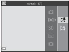 NIKON COOLPIX L830 - Sélectionnez Normal (180°) ou Large (360°) comme plage de prise de vue et appuyez sur la commande OK. - 1