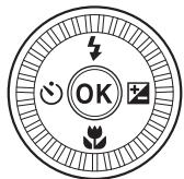 NIKON COOLPIX S9900 - Fonctions pouvant être régles à l'aide du sélecteur multidirectionnel (pour la prise de vue) - 1