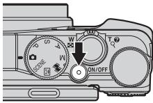 NIKON COOLPIX S9900 - Mise sous tension de l'appareil photo et réglage de la langue, de la date et de l'heure - 1