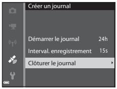 NIKON COOLPIX S9900 - Arrêt de l'enregistrement du journal pour l'enregistrer sur des cartes mémoire - 1