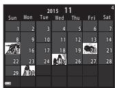NIKON COOLPIX S9900 - Affichage en mode calendrier - 5