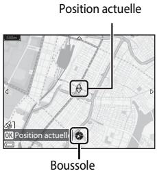 NIKON COOLPIX S9900 - Affichage de la position actuelle sur la carte (en mode de prise de vue) - 1