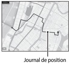 NIKON COOLPIX S9900 - Affichage du journal des données de position sur la carte - 1