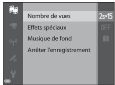 NIKON COOLPIX S9900 - Appuyez sur la commande MENU (menu) et configurez les réglages pour enregistrer des vidés. - 1