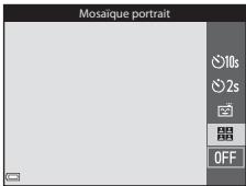 NIKON COOLPIX S9900 - Utilisez la touche  du sélecteur multidirectionnel pour sélectionner Mosaièque portrait, et appuyez sur OK. - 2