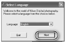 NIKON COOLSCAN 9000,  9000 - Insert the Nikon Scan CD into the CD-ROM drive - 1