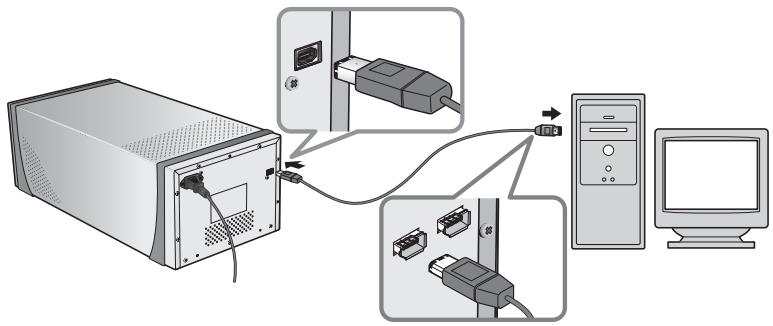 NIKON COOLSCAN 9000,  9000 - Step 3—Connect the IEEE 1394 Cable - 1