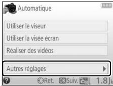 NIKON D3400 - Autres réglages - 1