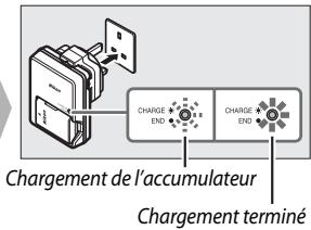 NIKON D3400 - Chargement de l'accumulateur - 3