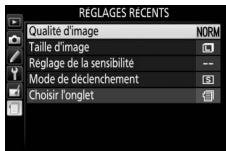 NIKON D5300 - Réglages récents - 1