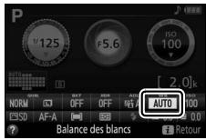NIKON D5300 - Afficher les options de balance des blancs. - 2