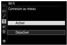 NIKON D5300 - Activer le wi-fi intégré de l'appareil photo. - 2