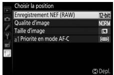 NIKON D5300 - Positionner le nouvel élément. - 2