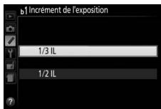 NIKON D5300 - B1: incrément de l'exposition - 2