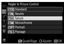 NIKON D5300 - Sélectionner un picture control. - 2