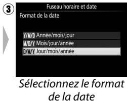NIKON D5300 - Choisir une langue et régler l'horloge de l'appareil photo. - 4