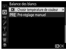 NIKON D7200 - Sélectionnez choisir température de couleur. - 1