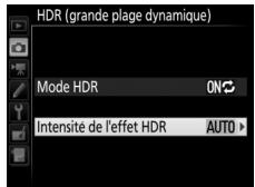 NIKON D7200 - Choisissez l'intensité de l'effet HDR. - 1