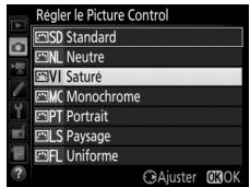 NIKON D7200 - Sélectionnez un picture control. - 1