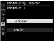 NIKON D7200 - Sélectionnez réinitialiser U1 ou réinitialiser U2. - 2