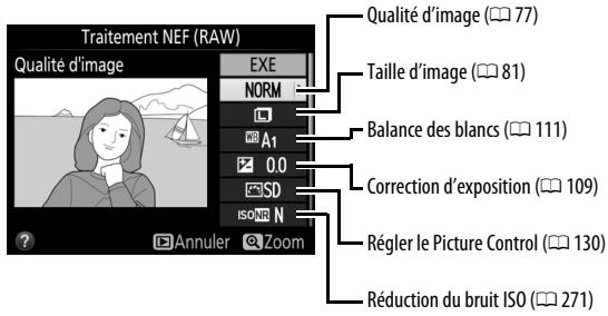 NIKON D7200 - Choisissez les réglages de la copie JPEG. - 1