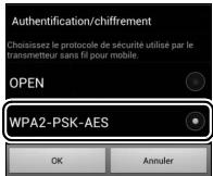 NIKON D7200 - Affichez les paramètres de wireless mobile utility. - 4