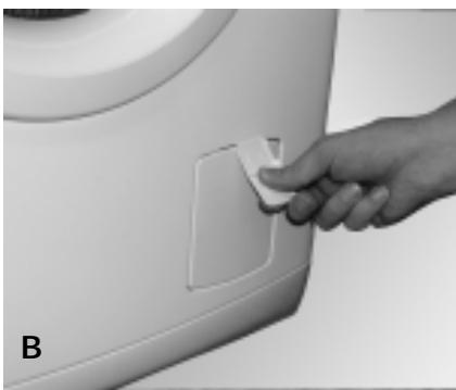 WHIRLPOOL AWO/D 45210 - Nettoyage du filtre / vidange de l'eau résiduelle - 2