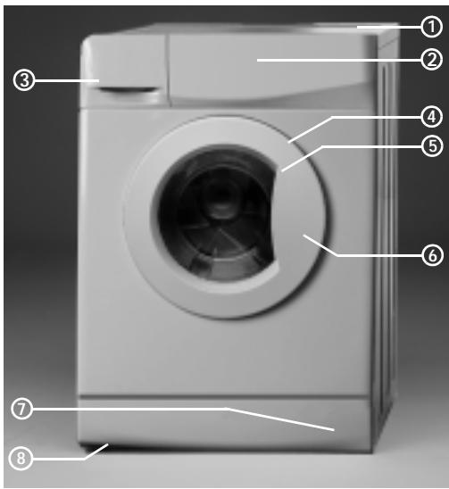 WHIRLPOOL AWO/D 45210 - Description du lave-linge - 1