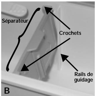 WHIRLPOOL AWO/D 45210 - Comment positionner le séparateur dans le compartiment de lavage principal pour le détergent en poudre ou liquide - 2