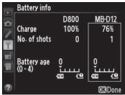NIKON MB-12 - Informacja apie akumulatoriuj - 1