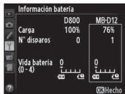 NIKON MB-12 - Información bateria - 1