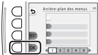 NIKON S32 - Arrière-plan des menus - 1