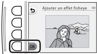 NIKON S32 - Confirmez l'effet et appuyez sur la commande polyvalente 4 (OK). - 1