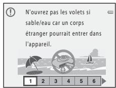 NIKON S32 - Messages relatifs à l'étanchéité - 1