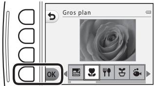 NIKON S32 - Sélectionnez le style souhaité (scène de prise de vue et effet) à l'aide du sélecteur multidirectionnel « et appuyez sur la commande polyvalente 4 (OK). - 1