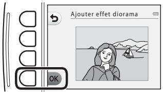 NIKON S32 - Confirmez l'effet et appuyez sur la commande polyvalente 4 (OK). - 1
