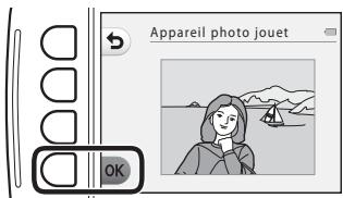 NIKON S32 - Confirmez l'effet et appuyez sur la commande polyvalente 4 (OK). - 1