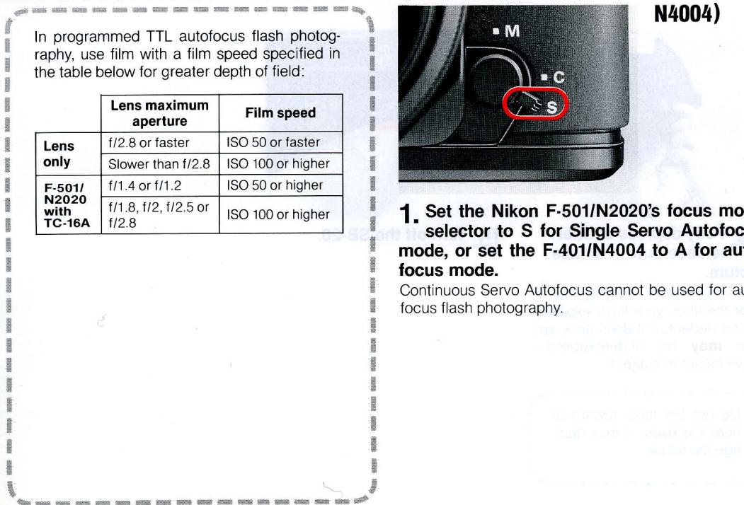 NIKON SB-20 - Turn off the SB-20. - 1