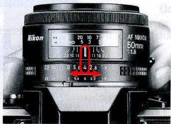 NIKON SB-20 - Usable apertures/shooting distance range in A mode Unit: m (ft) - 1
