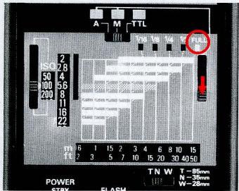 NIKON SB-20 - To determine light output before selecting aperture - 1