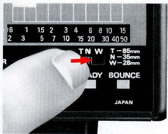 NIKON SB-20 - Align film speed in use with the film speed index. - 1