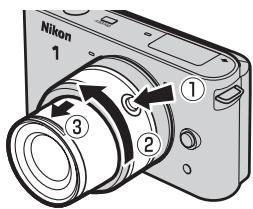 NIKON WP-N1( 1 J1, J2) - 安装并伸出镜头。 - 1