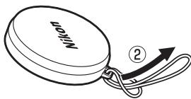 NIKON WP-N1( 1 J1, J2) - Collegamento della cinghia per tappo anteriore - 2