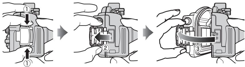 NIKON WP-N1( 1 J1, J2) - Unlatching the Case - 1