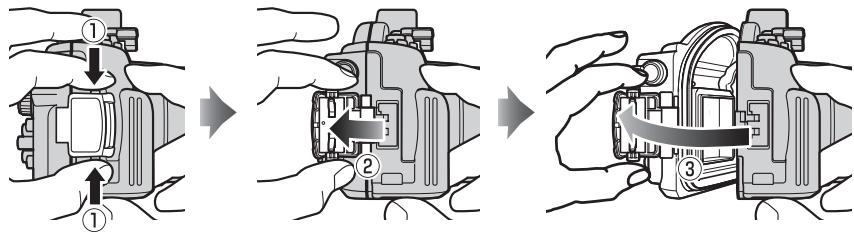NIKON WP-N1( 1 J1, J2) - Desbloquear la carcasa - 1