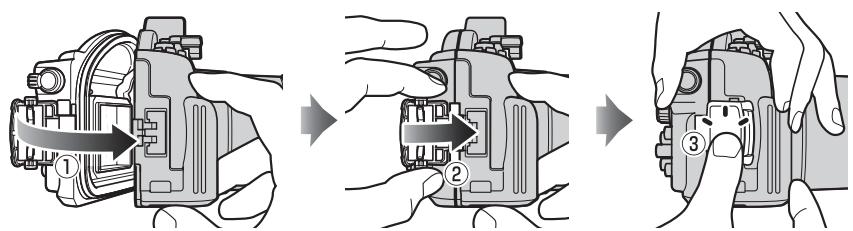 NIKON WP-N1( 1 J1, J2) - Latching the Case - 1