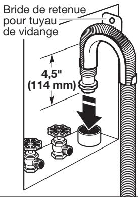 Bride de retenue pour tuyau de vidange 4,5" (114 mm)