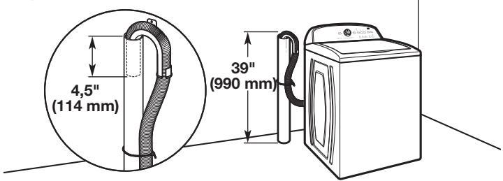 4,5" (114 mm) 39" (990 mm)